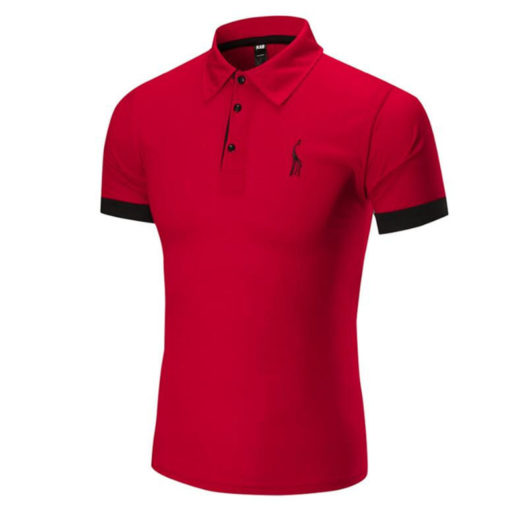 Dropshipping 14 Colors Brand Quality Cotton Polos Men Embroidery Polo Giraffe Shirt Men Casual Patchwork Male Tops Clothing Men
