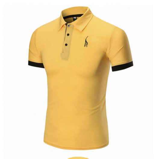 Dropshipping 14 Colors Brand Quality Cotton Polos Men Embroidery Polo Giraffe Shirt Men Casual Patchwork Male Tops Clothing Men