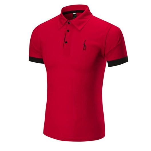 Dropshipping 14 Colors Brand Quality Cotton Polos Men Embroidery Polo Giraffe Shirt Men Casual Patchwork Male Tops Clothing Men