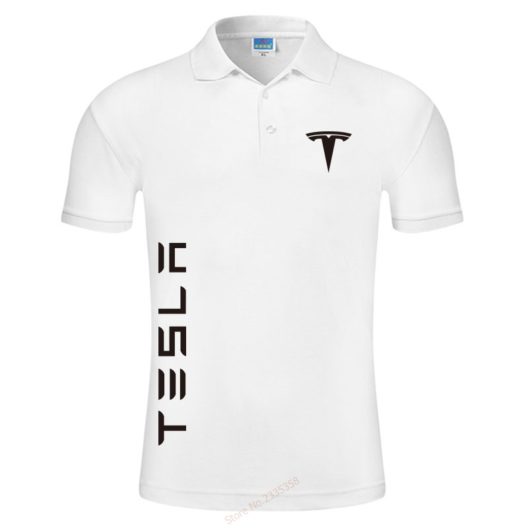 2019 Men's colors Tesla polo shirts casual men's short-sleeved tesla motors polo shirt brand Men polos