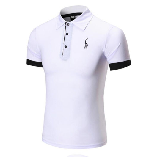Dropshipping 14 Colors Brand Quality Cotton Polos Men Embroidery Polo Giraffe Shirt Men Casual Patchwork Male Tops Clothing Men
