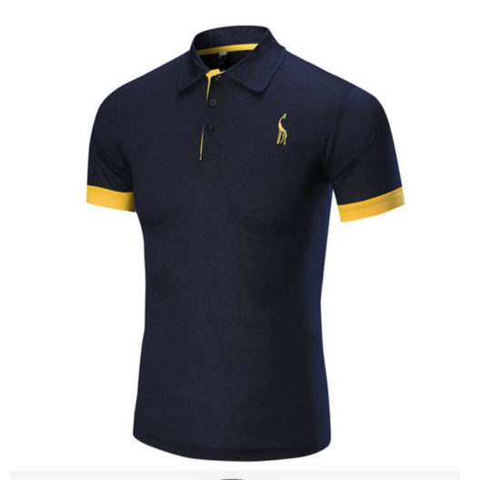 Dropshipping 14 Colors Brand Quality Cotton Polos Men Embroidery Polo Giraffe Shirt Men Casual Patchwork Male Tops Clothing Men