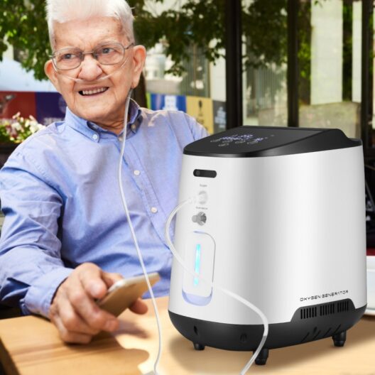 AC 220V/110V Portable Oxygen Concentrator Machine Generator 1-7L/min Oxygen Making Machine Without Battery Air Purifier