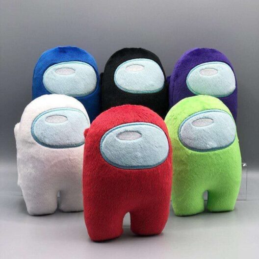 11cm Soft Plush Among Us Game Plush Toy with Music Kawaii Stuffed Doll Christmas Gift Cute Red Small Among Us Plushie Xmas Gift