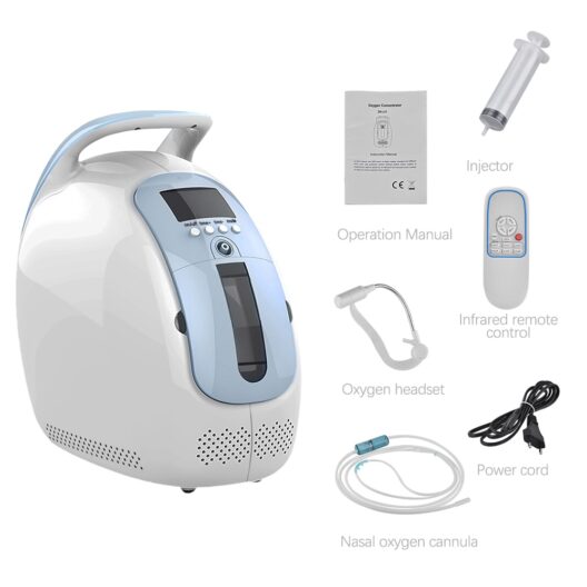 1-5L/min Oxygen Concentrator Generator Machine 24 Hours Portable No Battery Air Purifier With Handle Household AC110V/220V