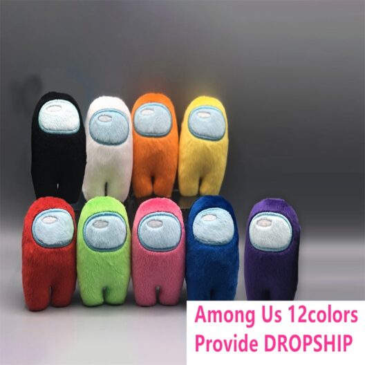 HOT Among Us Plush Among Us Game Plush Toy with music Kawaii Stuffed Doll Christmas Gift Cute Red Small Among Us Plushie