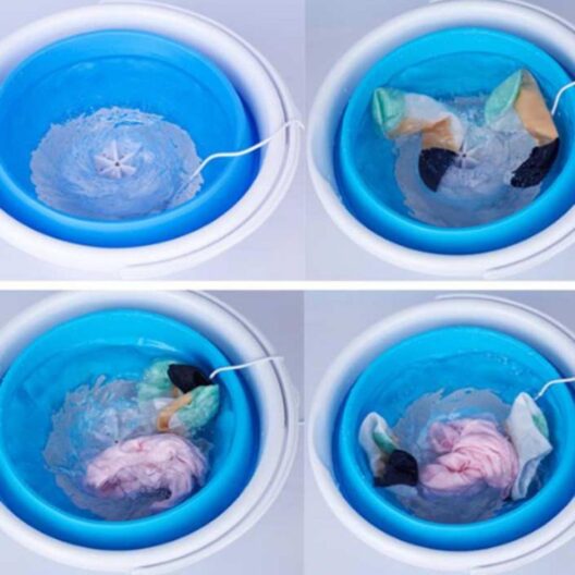 5L Folding Washing Machine Ultrasonic Turbo Mini Washing Machine Mini Socks And Panties Cleaning Artifact