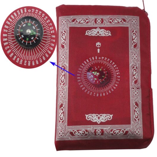 Portable Waterproof Muslim Prayer Mat Rug With Compass